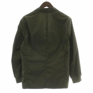 EMPORIO ARMANI スリーブポケット ミリタリーディティール ノッチドラペル 2B ポリテーラードジャケットジャケット ベスト