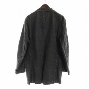 ETRO ヴィンテージ デニム ロング テーラード ジャケット コート グレー GY19 /MQ