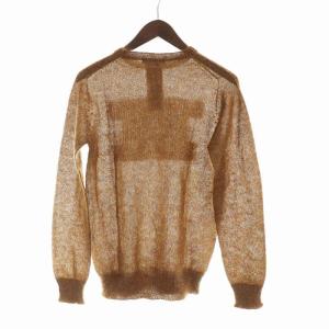 Max Mara 白タグ 22AW CHANTAL ニット セーター モヘア 長袖 Mロゴ マックスマーラグラム S 茶