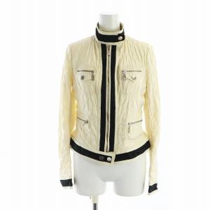 ナイロン ライダース ジャケット ブルゾン キルティング ジップアップ 0 S アイボリー GY19 /MQ
