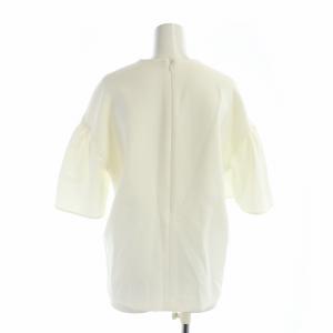 YOKO CHAN YOKOCHAN カットソー Vネック フェイクパール 36 ホワイト アイボリー