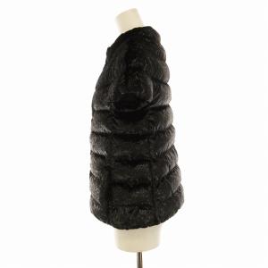 HERNO 半袖 ダウンジャケット 40 ブラック  PI0870D-15019-9300