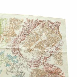 HERMES カレ90 Le Jardin de Leila レイラの庭 大判スカーフ シルク