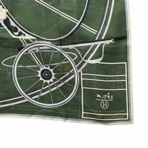 極美品 HERMES カレ90 設計図 カレ90 Project de Voiture 設計図 大判スカーフ(2025/04/15