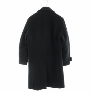 Theory プロジェクト Project チェスターコート ロング 比翼ボタン 長袖 総裏地 ロゴ XS グレー GY19