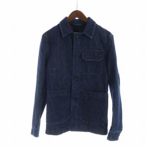 SAILOR デニムジャケット 長袖 Gジャン ステンカラー ロゴ 42 紺 ネイビー GY19 /MQ