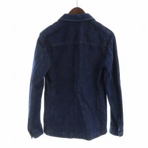 GIANNETTO SAILOR デニムジャケット 長袖 Gジャン ステンカラー ロゴ 42 紺 ネイビー GY19 /MQ