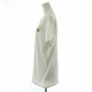 MONCLER Ｔシャツ カットソー 半袖 プリント ワッペン L 白 ホワイト F10938C71510 /MW GY19