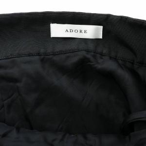ADORE モノトーン ジャガード スカート 38 ブラッ ホワイト 531-9120212