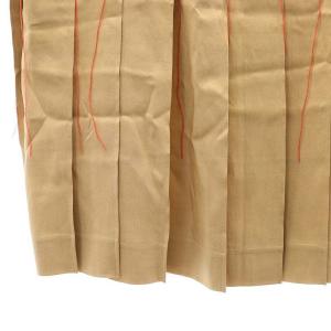 MARNI ステッチ プリーツスカート ひざ丈 絹 シルク混 38 M ベージュ GOMAO03F00 PN /KW