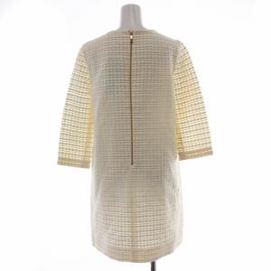 kate spade new york タグ付き ワンピース ニット ひざ丈 五分袖 4-A M 白 ホワイト PN /KW GY10