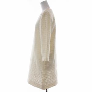 kate spade new york タグ付き ワンピース ニット ひざ丈 五分袖 4-A M 白 ホワイト PN /KW GY10