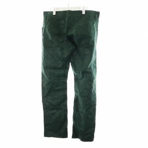 DOLCE&GABBANA コットンパンツ ストレート ジップフライ 無地 ロゴ 薄手 50 L 緑 グリーン PN /KW GY17