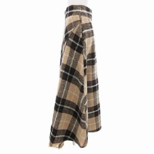 MILA OWEN MILAOWEN フレアスカート チェック ロング丈 O ベージュ 09WFS194122 /HO 0429 GY99