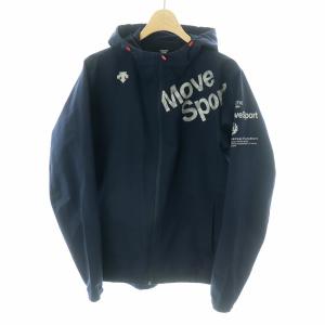 デサントゴルフ★ジップアップ ジャケット ブラック×オレンジ系 Mサイズ アウトレット通販 スポーツ デサントゴルフ☆ジップアップ