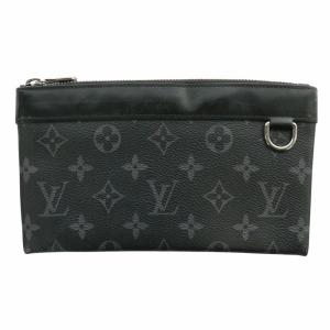 ポシェットディスカバリーPM クラッチバッグ モノグラム エクリプスキャンバス レザー ブラック