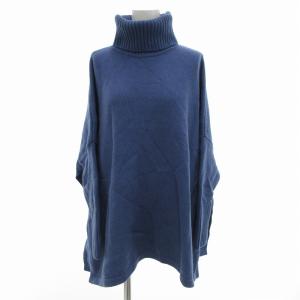 MY STANDARD 美品 セーター ニット プルオーバー カシミヤ混 32 青 ブルー /UO GY39