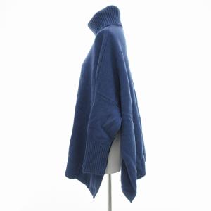23区 MY STANDARD 美品 セーター ニット プルオーバー カシミヤ混 32 青 ブルー /UO GY39