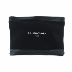 クラッチバッグ セカンドバッグ キャンバス レザー ロゴ 黒 ブラック 420407  /KW GY12