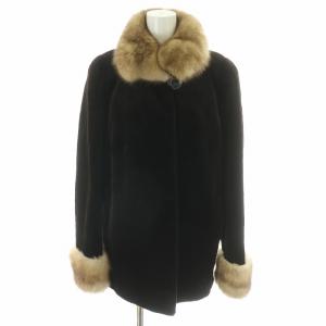 ROYAL 金SAGA ファーコート シェアードミンク F ブラウン