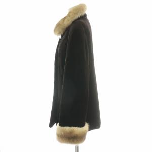 SAGA MINK ROYAL 金SAGA ファーコート シェアードミンク F ブラウン