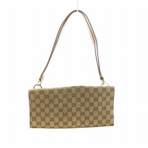 GUCCI ハンドバッグ ワンショルダー GG キャンバス ブラウン