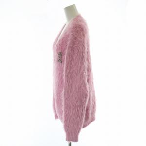 Adonisis シャギーニット ニットカーディガン 長袖 F ピンク /MW GY18