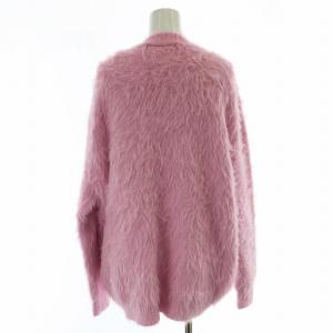 Adonisis シャギーニット ニットカーディガン 長袖 F ピンク /MW GY18