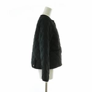 Traditional Weatherwear 22AW アークリー ARKLEY ノーカラーキルティングジャケット 中綿 ショート丈 36 L 黒 ブラック