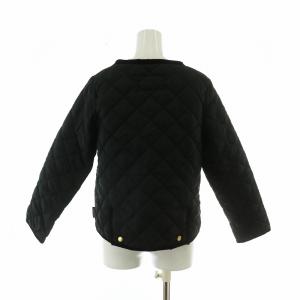 Traditional Weatherwear 22AW アークリー ARKLEY ノーカラーキルティングジャケット 中綿 ショート丈 36 L 黒 ブラック