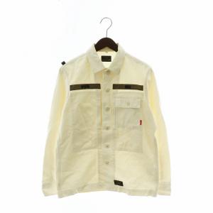 16AW エイチビーティーヘリンボーンシャツ HBT LS 01 長袖 ロゴ 2 M 白 ホワイト 162LTDT-SHM01