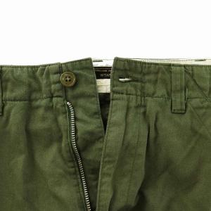 WTAPS 16SS ミリタリーパンツ ワークパンツ ストレート ジップフライ ロゴ 3 L カーキ /XZ GY12