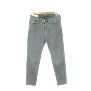 キャロットレグデニム ジーンズ スキニー ハイストレッチ 厚手 28 グレー MMM134N /AH4
