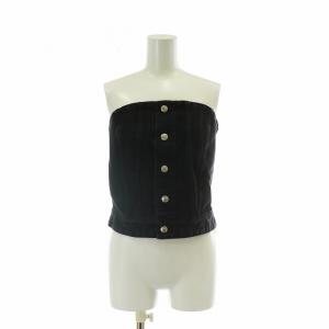 ツイルストラップレストップ TWILL STRAPLESS TOP ビスチェ ベアトップ デニム 2 M