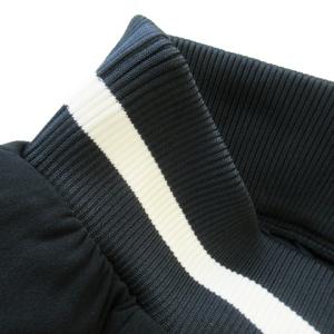 FRED PERRY トラックパンツ ミドル丈 ワイド スカーチョ パンツ ロゴ刺繍 10 M 紺 ネイビー F8420 /AO19