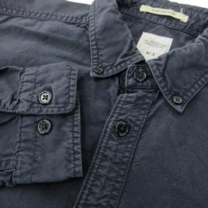 BEDWIN＆THE HEARTBREAKERS エヌスリー N°3 シャツジャケット ブルゾン ボタンダウン コットン 紺 ネイビー /MN17 GY12