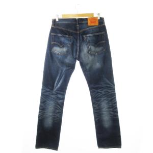 Levi's 504 デニムパンツ レギュラー ストレート ウォッシュ加工 32 ブルー