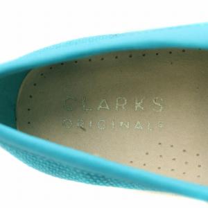 Clarks オリジナルズ Originals Wallabee Teal ワラビー テキスタイル モカシンシューズ