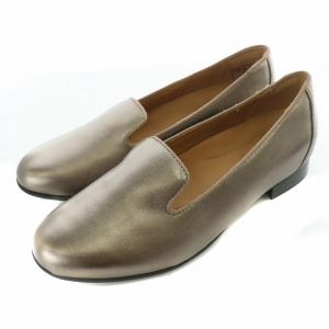 Un Blush Step アンブラッシュステップ オペラシューズ パンプス スリッポン レザー メタリック