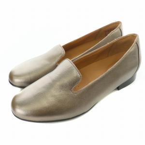 Un Blush Step アンブラッシュステップ オペラシューズ パンプス スリッポン レザー メタリック