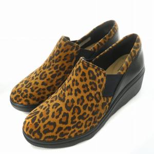 Clarks Mazy Squam メイジースクアム スニーカー 厚底 コンフォートシューズ スエード レオパード柄