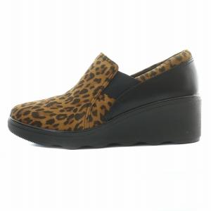 Mazy Squam メイジースクアム スニーカー 厚底 コンフォートシューズ スエード レオパード柄