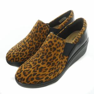 Clarks Mazy Squam メイジースクアム スニーカー 厚底 コンフォートシューズ スエード レオパード柄
