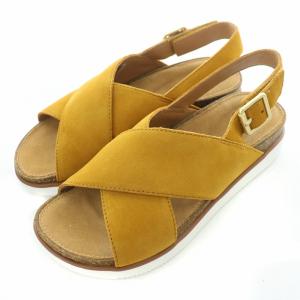 Elayne Cross エレインクロス サンダル ストラップ スエード レザー 箱付き UK4.5 D