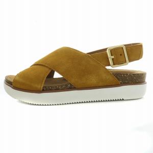Clarks Elayne Cross エレインクロス サンダル ストラップ スエード レザー 箱付き UK3 D 22cm