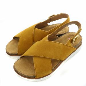 Elayne Cross エレインクロス サンダル ストラップ スエード レザー 箱付き UK6 D 24.5cm