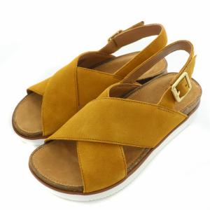 Elayne Cross エレインクロス サンダル ストラップ スエード レザー 箱付き UK4 D 23cm