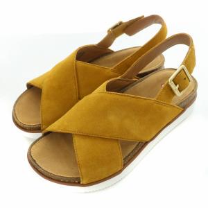 Elayne Cross エレインクロス サンダル ストラップ スエード レザー 箱付き UK3.5 D