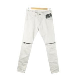 スキニーパンツ ストレッチ ボタンフライ ロゴ ジップデザイン 1 S グレー /AO20 GY30