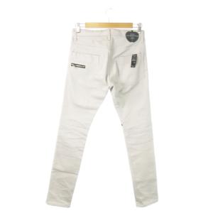 SHAREEF スキニーパンツ ストレッチ ボタンフライ ロゴ ジップデザイン 1 S グレー /AO20 GY30